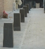 Bollards in Azul Pirineo