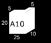 Jamb A10  20X25X10