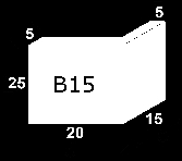 Jamb B15  25X20X15